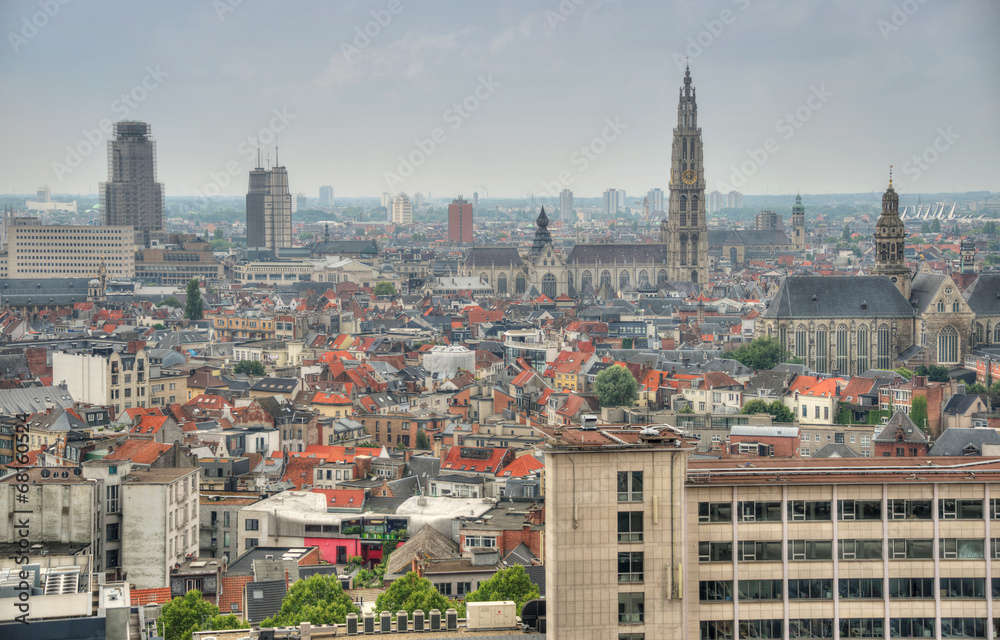 Obraz premium Skyline Antwerpen