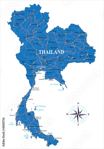 Thailand map