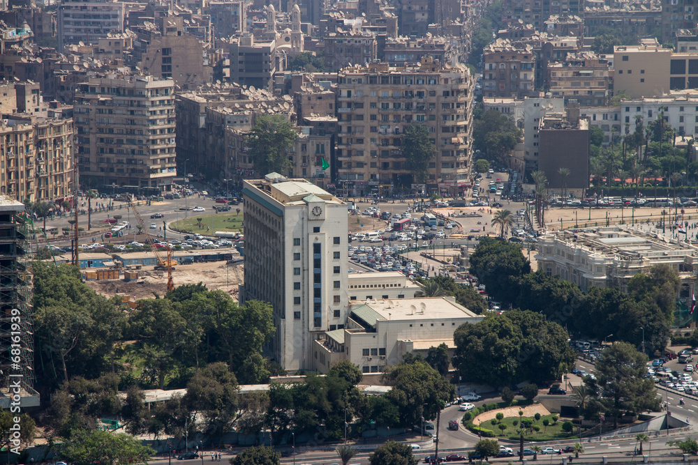 Tahrir square in Cairo, Egypt