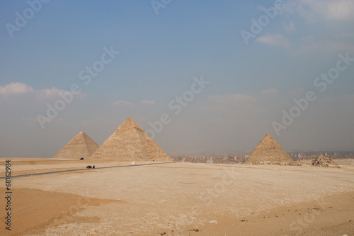 Great Pyramids of Gizah  Cairo  Egypt