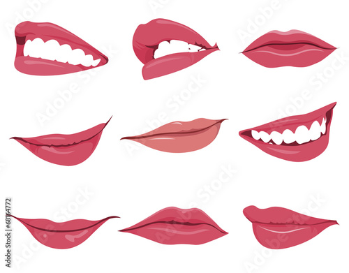 Lips vector collection