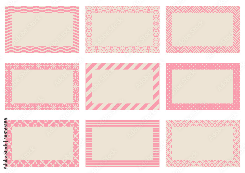 Label Retro Pattern Beige/Rose Label Retro Pattern Beige/Rose