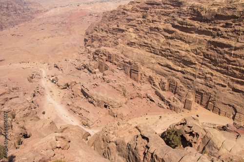 Amazing view on Petra from above