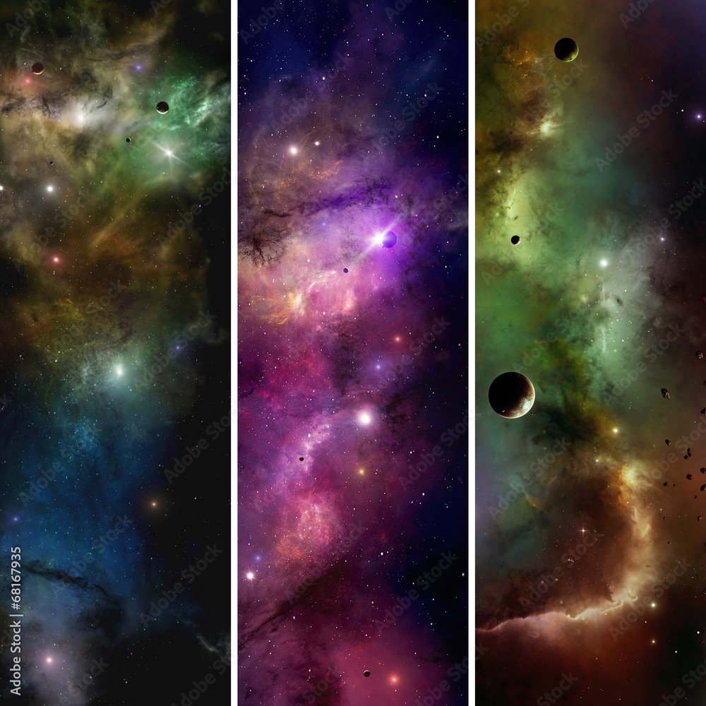 Obraz premium Galaxy Banners