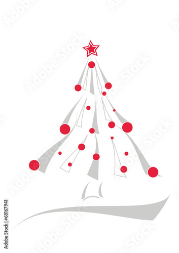 weihnachtsbaum mit kugeln