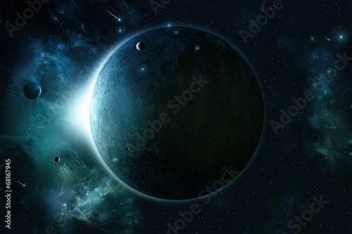 Space Eclipse Background