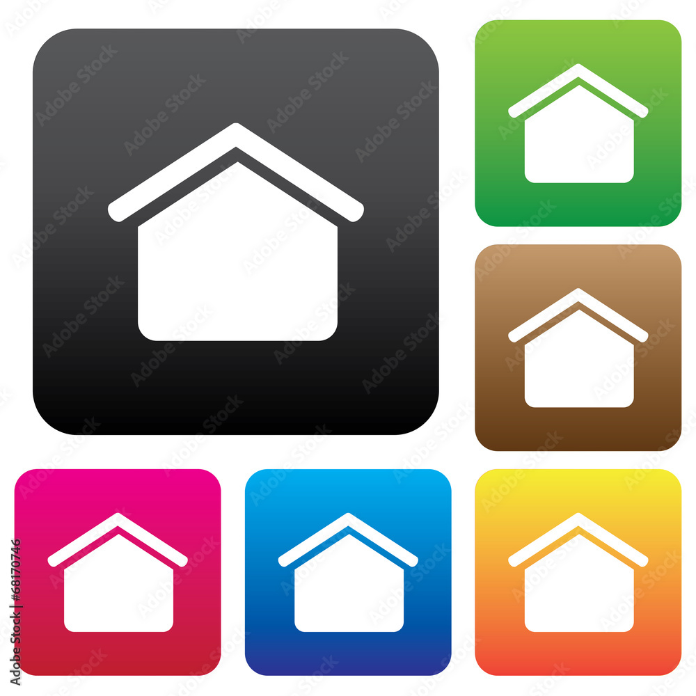 Vector home buttons. Vector home buttons.