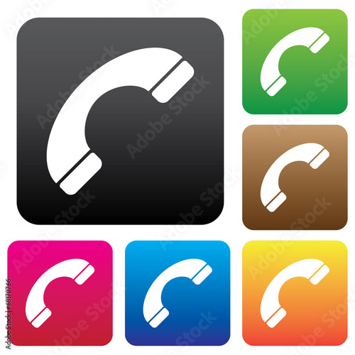 Phone sign icon.