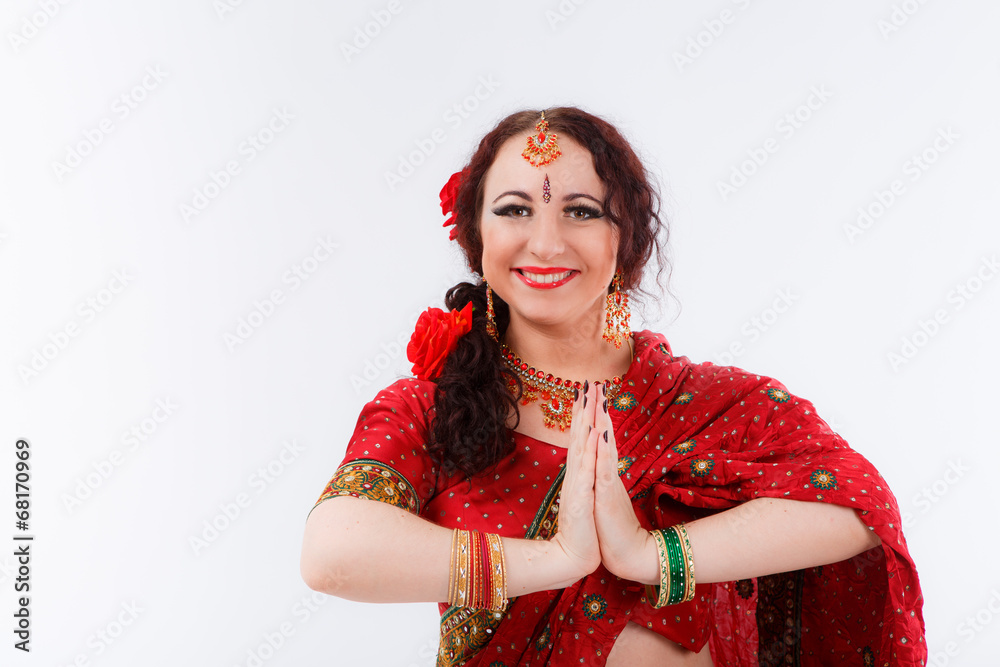 european girl in red indian saree european girl in red indian saree