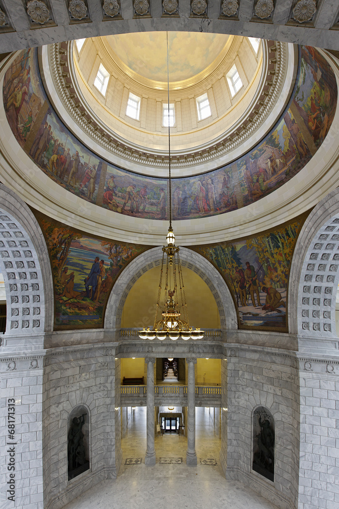 Interior of the State Capitol of Utah in Salt Lake City