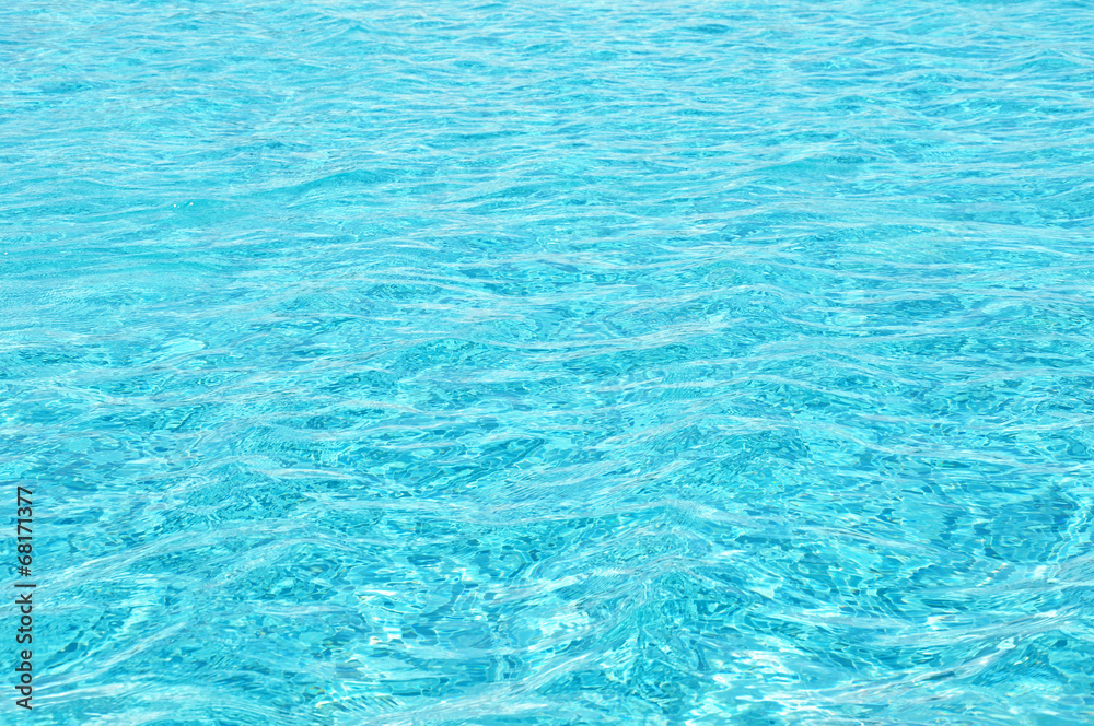 Rippled water texture in swimming pool