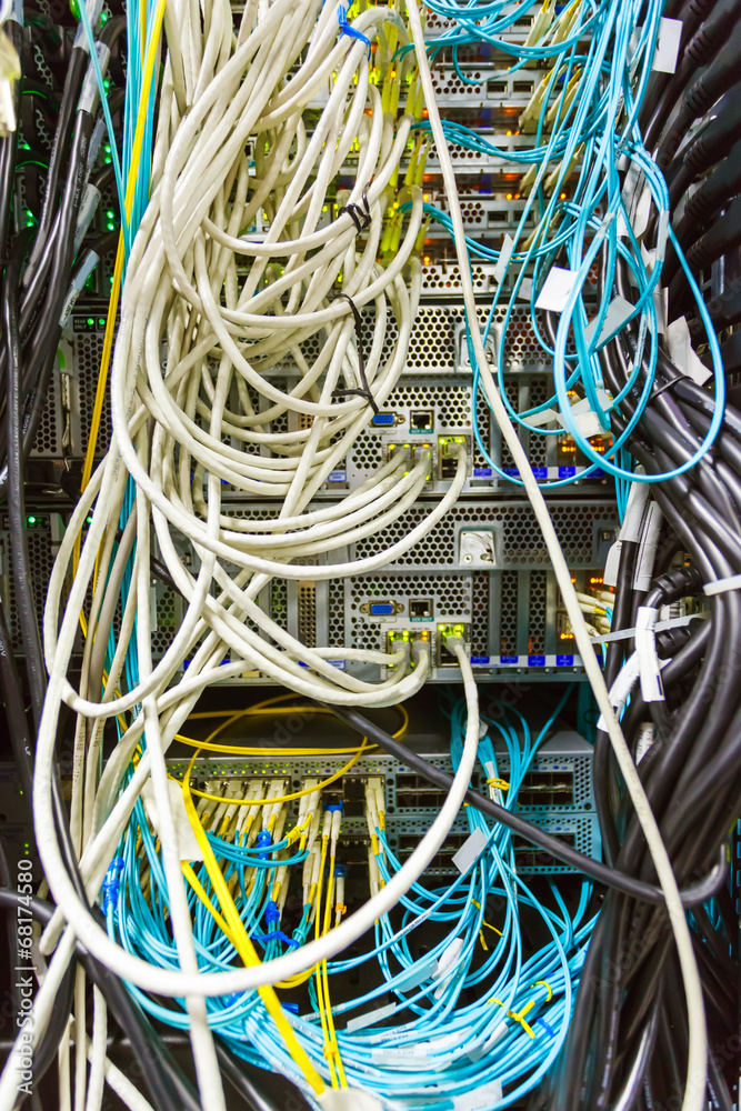 rack in the data center rack in the data center