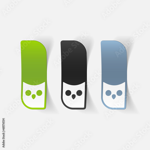 realistic design element: owl