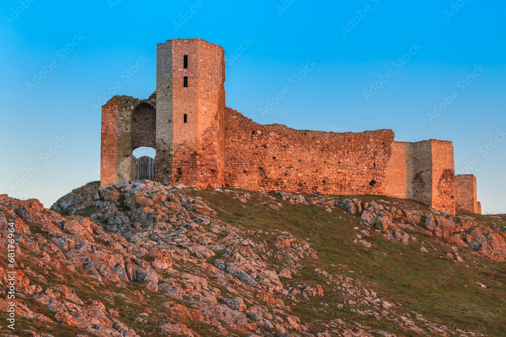 Fototapeta premium antique fortress ruins. Enisala