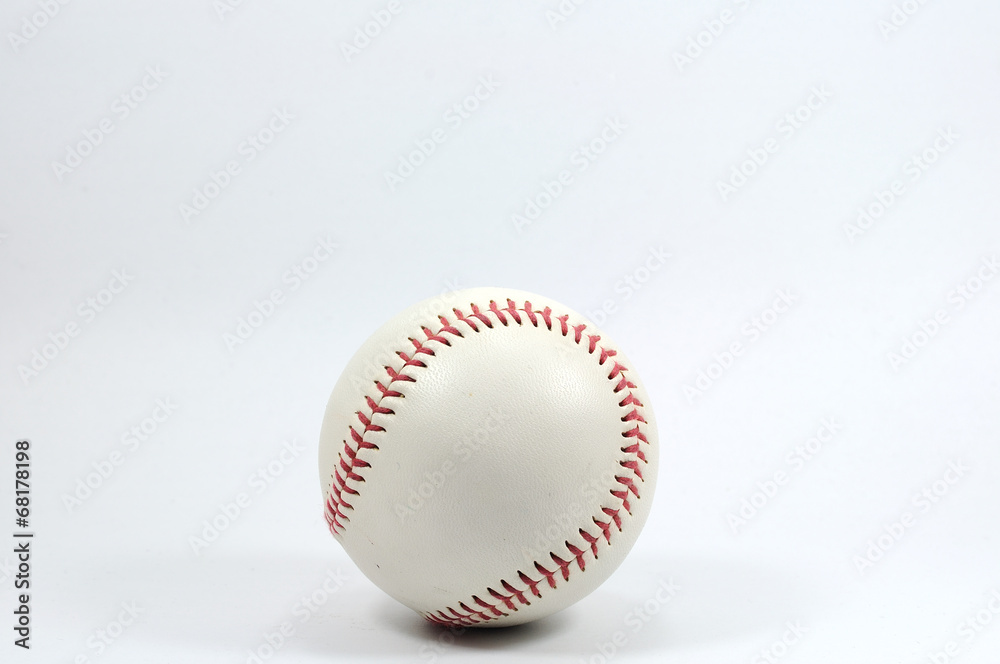 Single baseball on white background. Single baseball on white background.