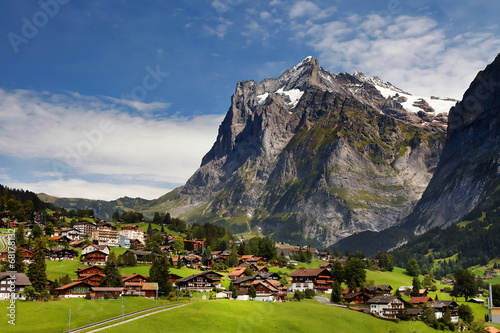 Grindelwald Village in Berner Oberland, Switzerland photo