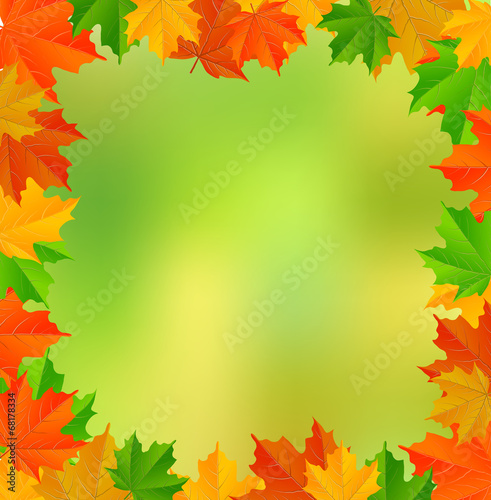 abstract background with maple leaves