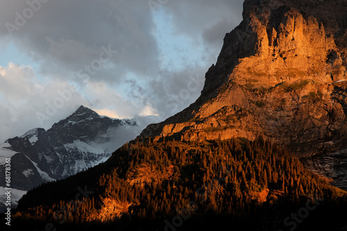 Mountain landscape, Berner Oberland, Switzerland - UNESCO Heritage photo