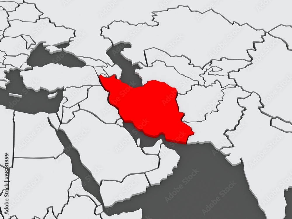 Map of worlds. Iran.