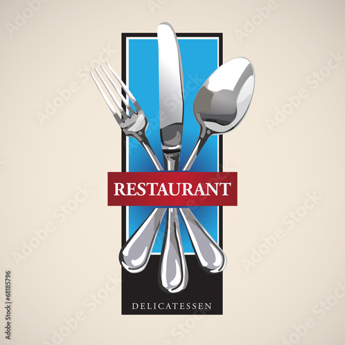 Menu Restaurant Catering Seafood Logo