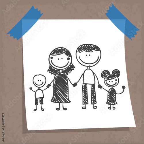 Sketch : kid sketch family