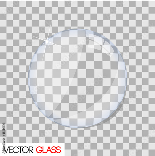 Glass lens vector illustration