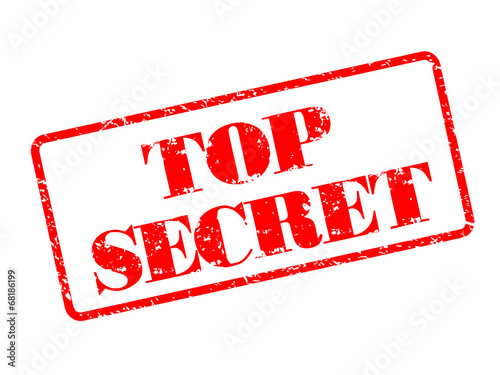 Top Secret rubber stamp illustration