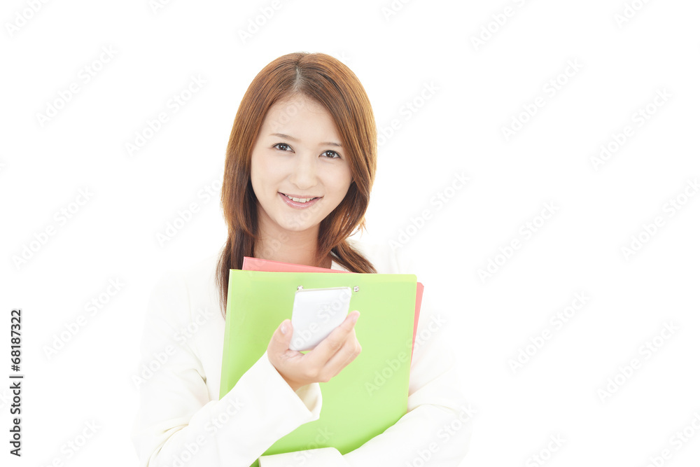 笑顔のOL 笑顔のOL