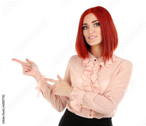 Young beautiful business wo...