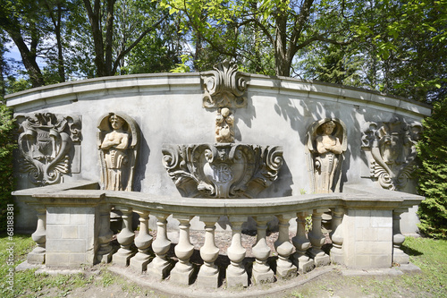 Canvas Print Relics in Guildwood Park in Toronto, Canada