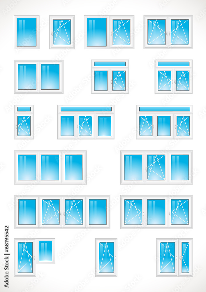 Plastic-windows-vector