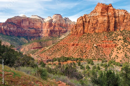 Zion Park Landscape Utah