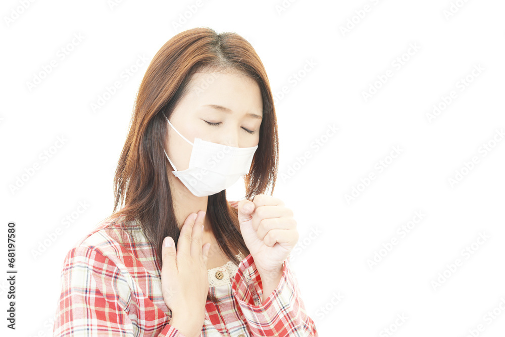 疲れた表情の女性