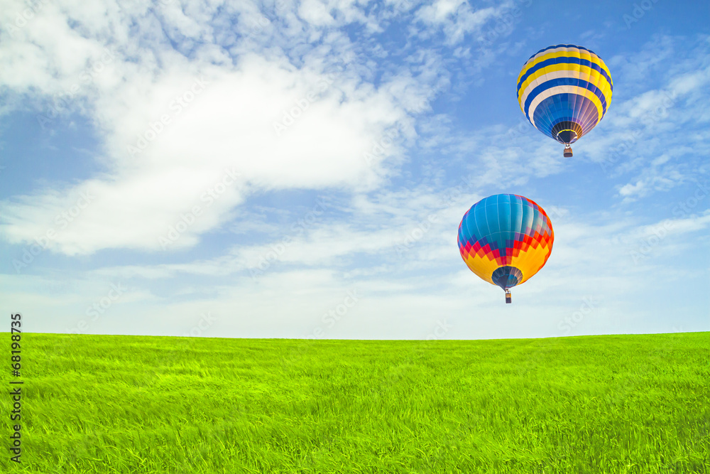 Obraz premium Flight of balloons