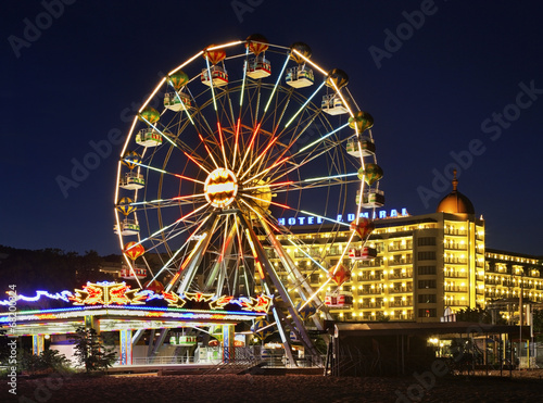 Ferris wheel in Golden Sands. Bulgaria