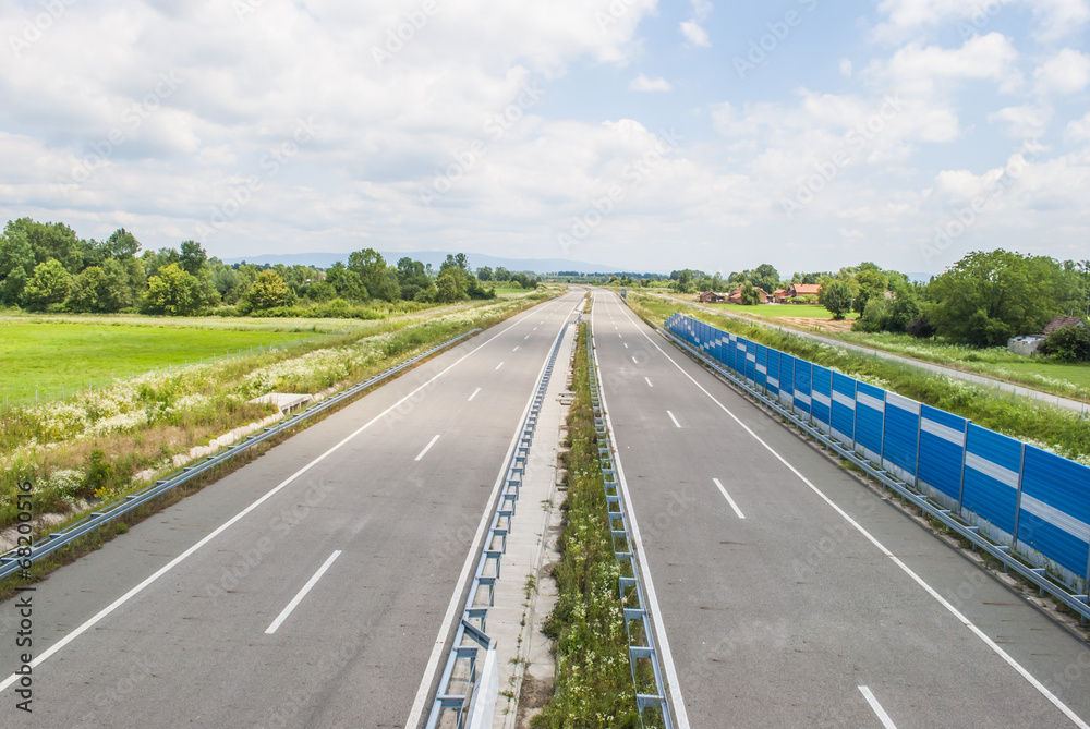 Highway - bird's eye view