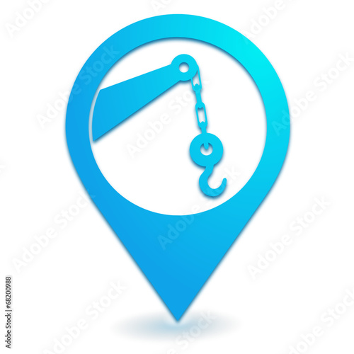 dépannage sur symbole localisation bleu