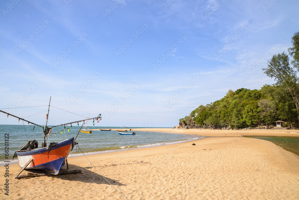 Fishing boat in the sea