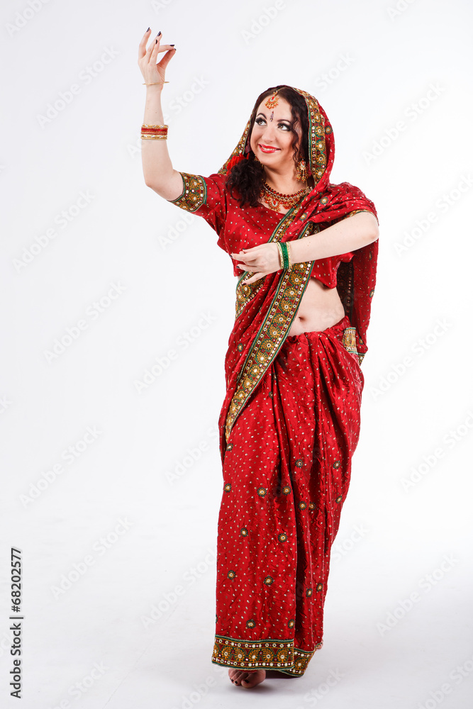 european girl in red indian saree european girl in red indian saree