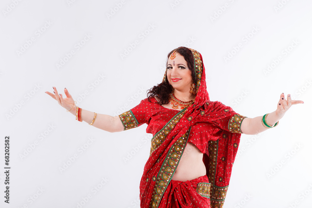 european girl in red indian saree european girl in red indian saree