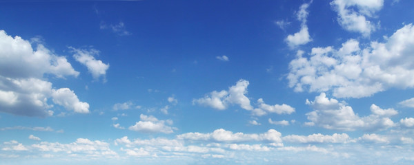 Deken met foto Hemel Wijd uitgestrekt wolkenpanorama blauwe lucht  © Kurt Kleemann