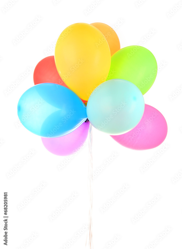 Color balloons isolated on white Color balloons isolated on white