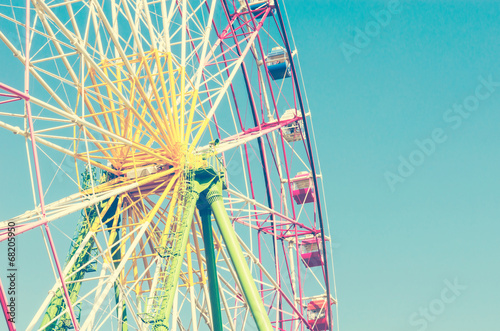 Ferris wheel vintage photo