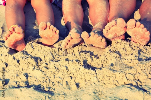 Füße am Strand
