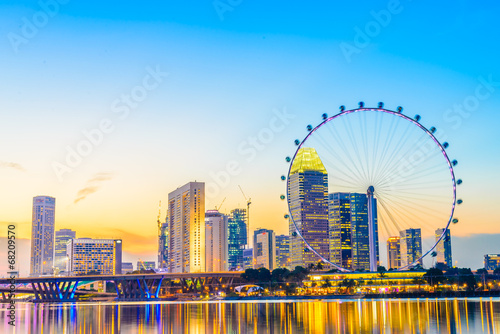 SINGAPORE - JUNE 23: At a height of 165m, Singapore Flyer is the