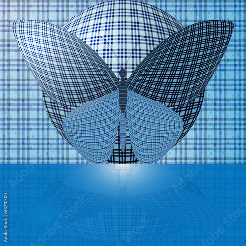 butterfly on the ball
