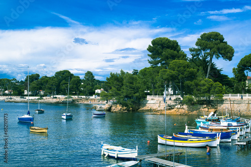 France Riviera, the marine Bay with yachts and boats © Zarya Maxim