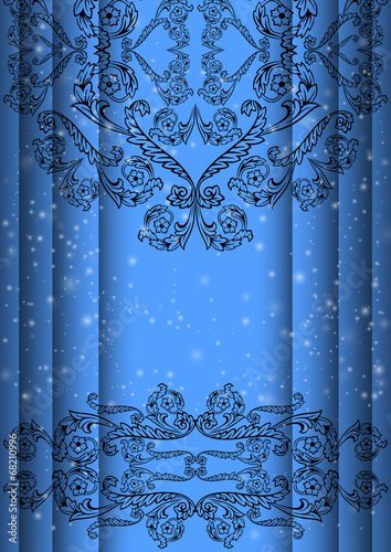 Abstract floral ornament background