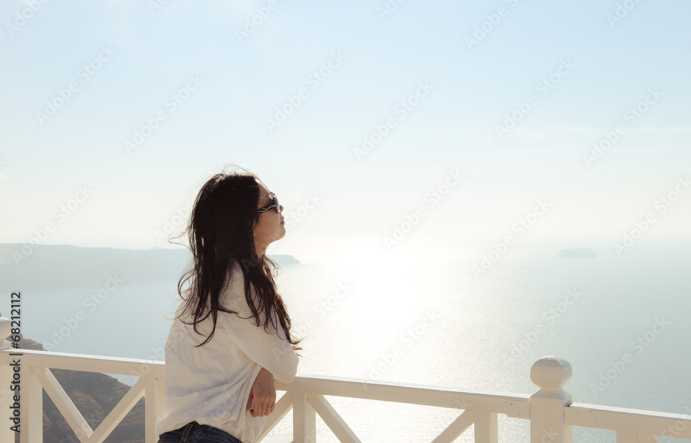 Young woman looking at horizon