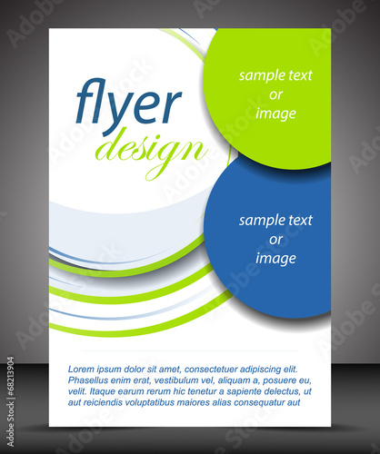 Business A4 booklet cover, flyer brochure design